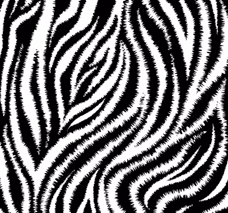 Dining room blind in classic black and white zebra - TenStickers