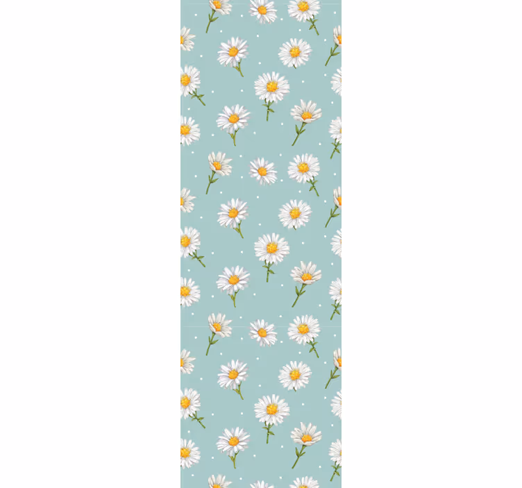 Daisy flowers pattern dining room blind - TenStickers
