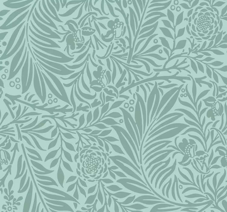 Dining room blind mint green vintage design - TenStickers