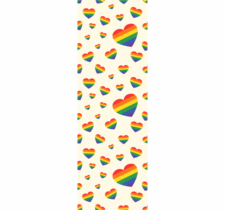 Blind teens colorful heart display - TenStickers