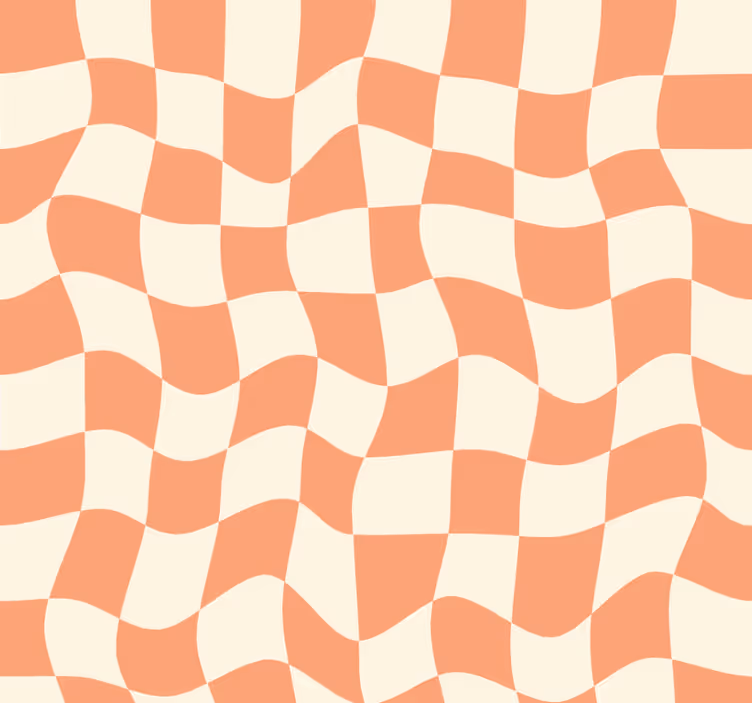 Blind teens groovy checkered pattern accessories - TenStickers