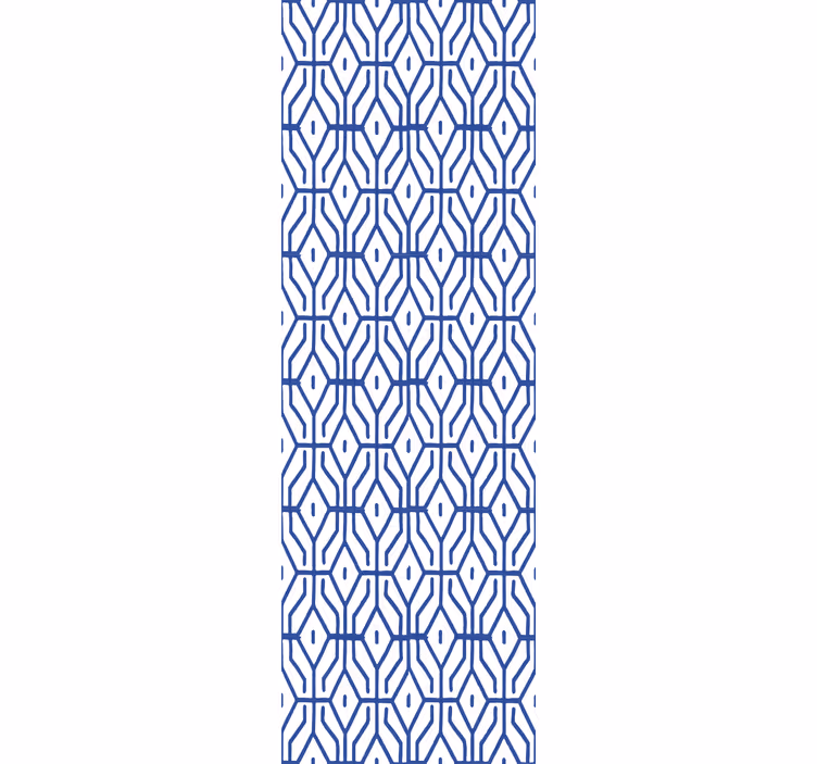 Blind teens eclectic decor blue line pattern - TenStickers