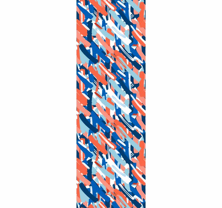 Blind teens in red blue and white brush strokes - TenStickers