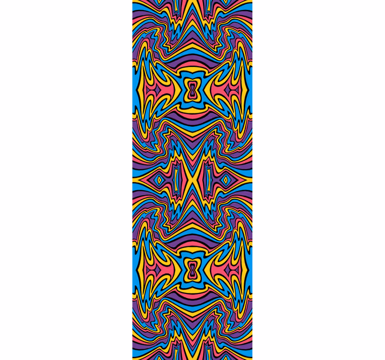 Blind teens vivid colors groovy lines - TenStickers