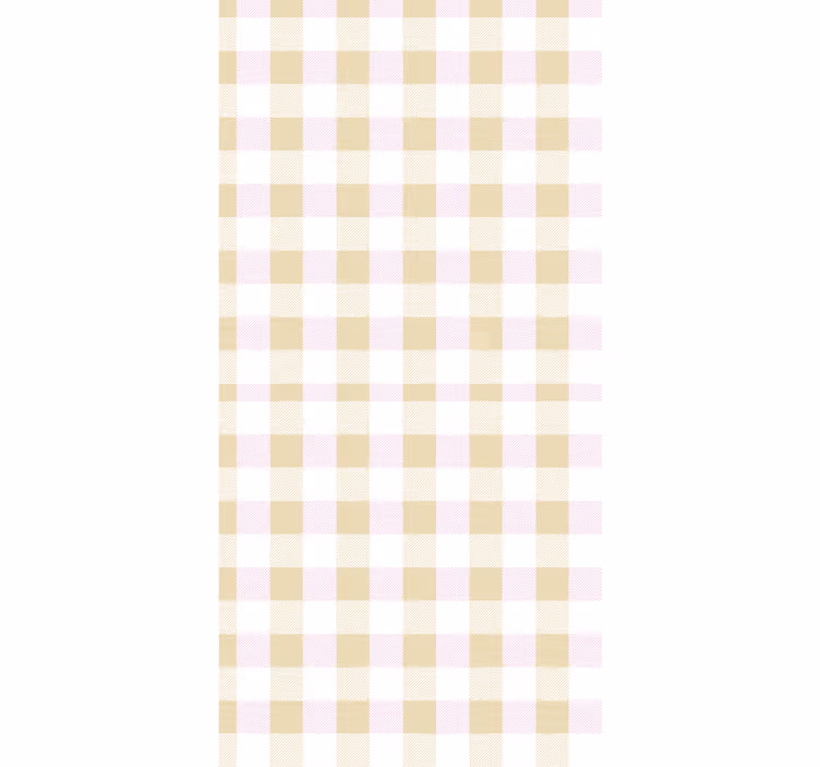 Blind teens pink and gold tartan design - TenStickers