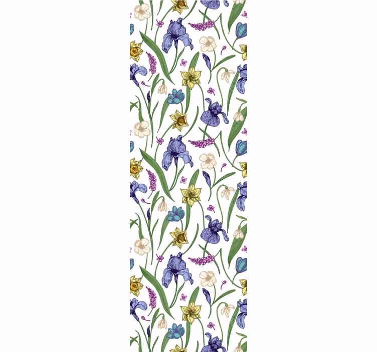 Blind teens floral pattern design - TenStickers