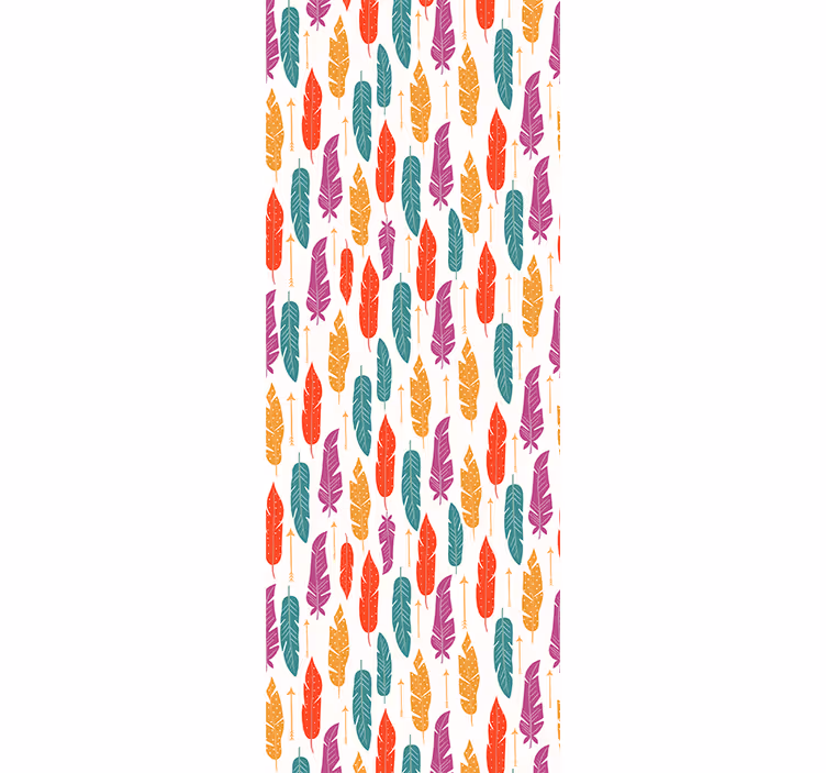 Blind teens ethnic feathers - TenStickers