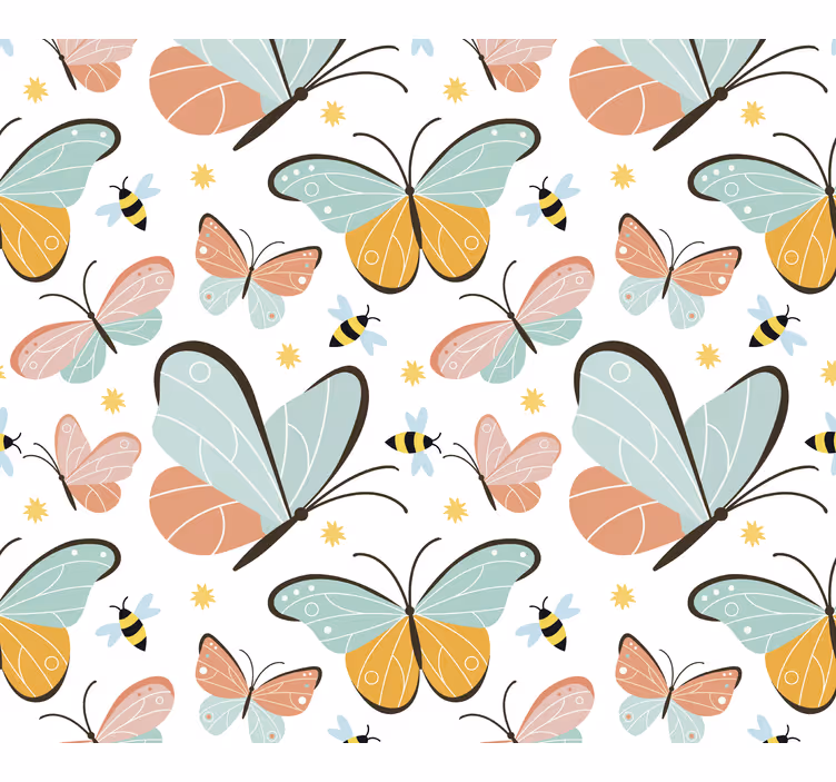 Blind teens butterflies and bees - TenStickers