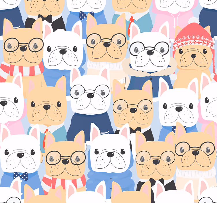 Blind teens and adorable puppies - TenStickers