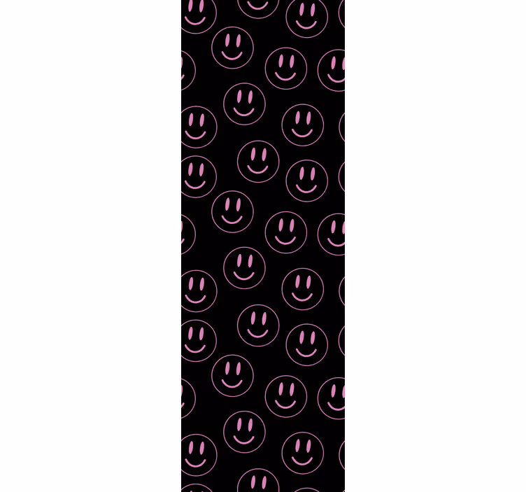 Blind teens white and purple smiley faces - TenStickers