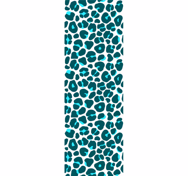 Blind teens blue and black neon leopard pattern - TenStickers
