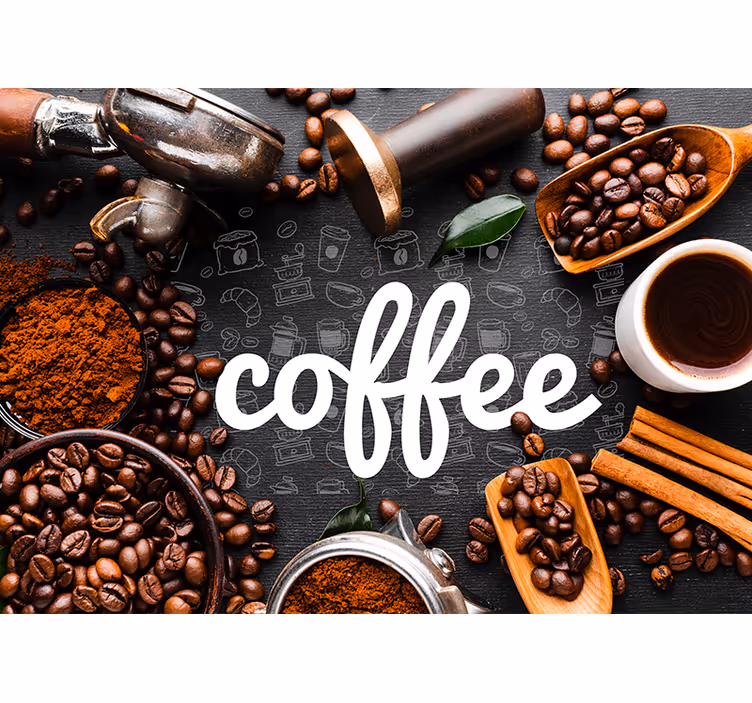 Blind kitchen coffee supplies and tools - TenStickers