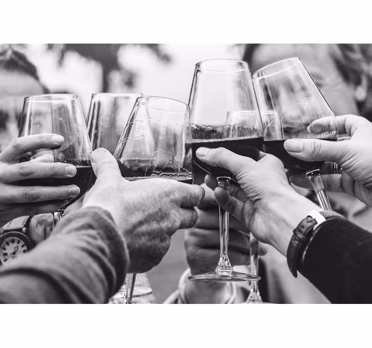 Blind kitchen toasting glasses - TenStickers