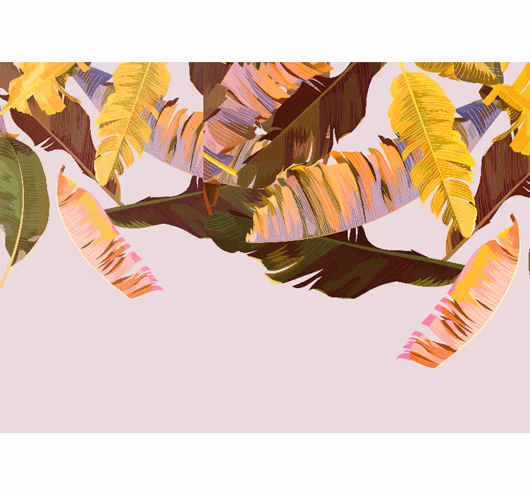 Blind kitchen exotic banana leaves - TenStickers