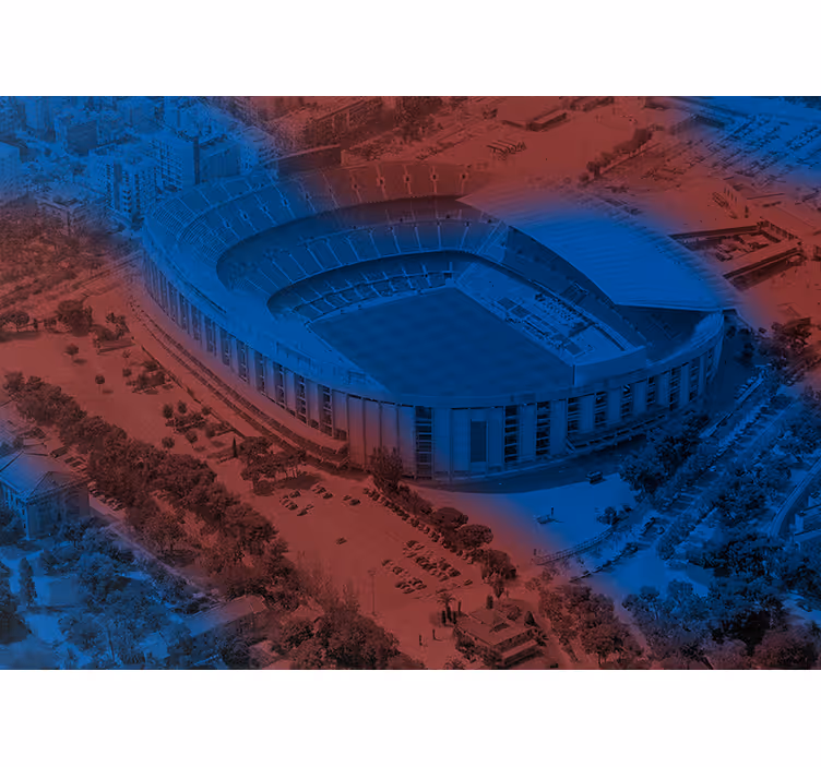 Blind kitchen barcelona camp nou 3d mural - TenStickers