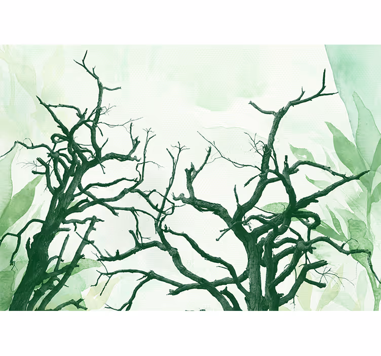 Blind kitchen beautiful forest tree crowns - TenStickers