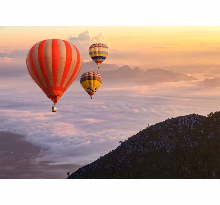 Blind kitchen hot air balloons in the sky - TenStickers