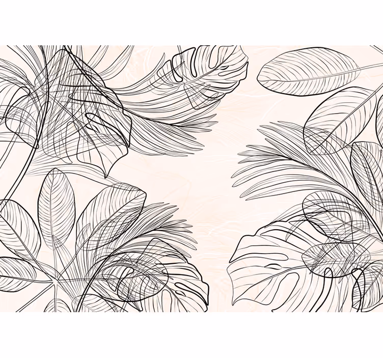 Blind kitchen warm colored leaf shapes - TenStickers
