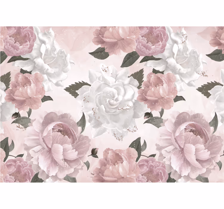 Blind kitchen provencal style peonies - TenStickers