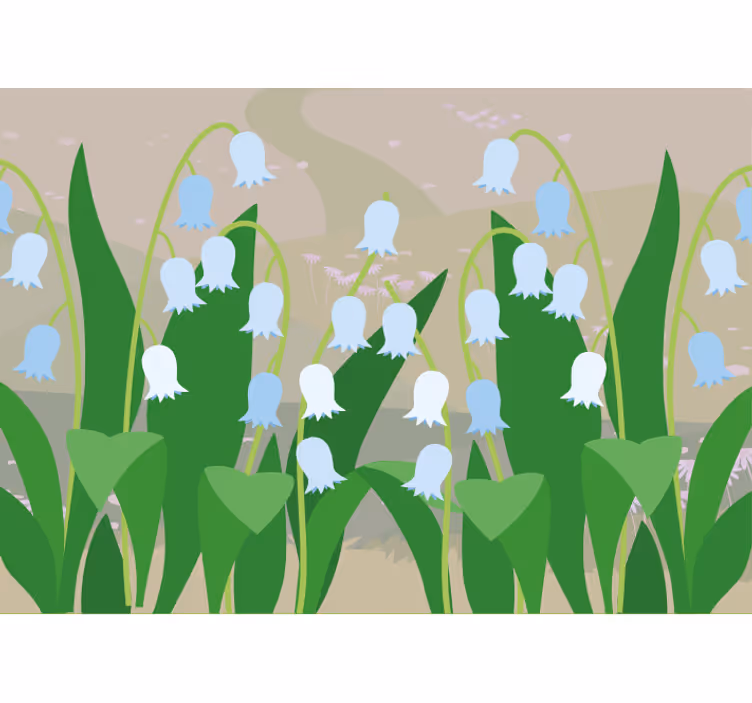 Blind kitchen beautiful snowdrops landscape - TenStickers