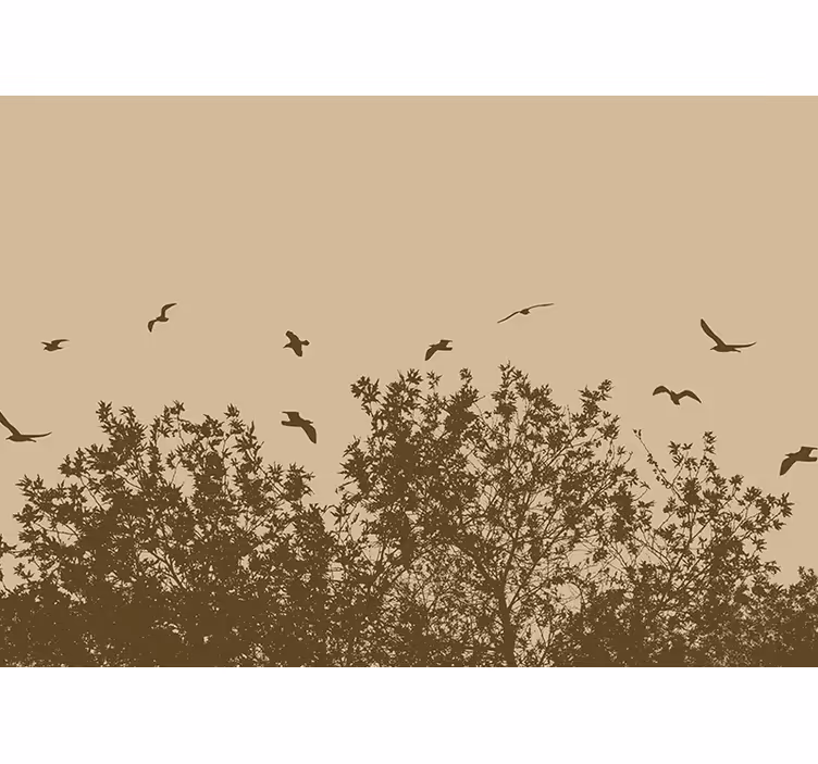 Blind kitchen spring flowers and birds - TenStickers