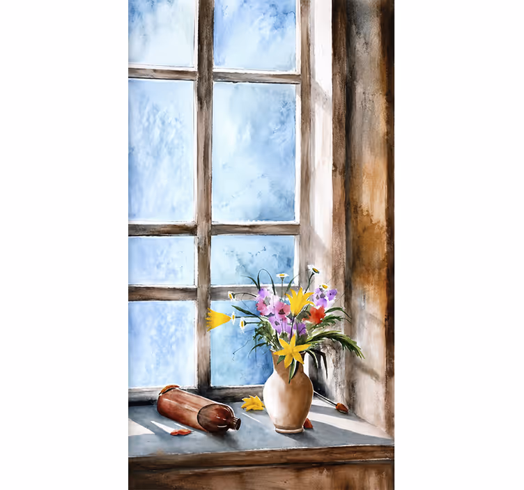 Blind kitchen vintage plant decor - TenStickers