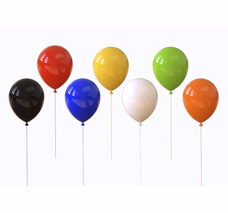 White window blind 3d realistic balloon color - TenStickers