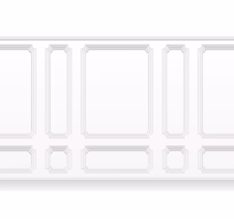 White window blind classic quarter panels - TenStickers