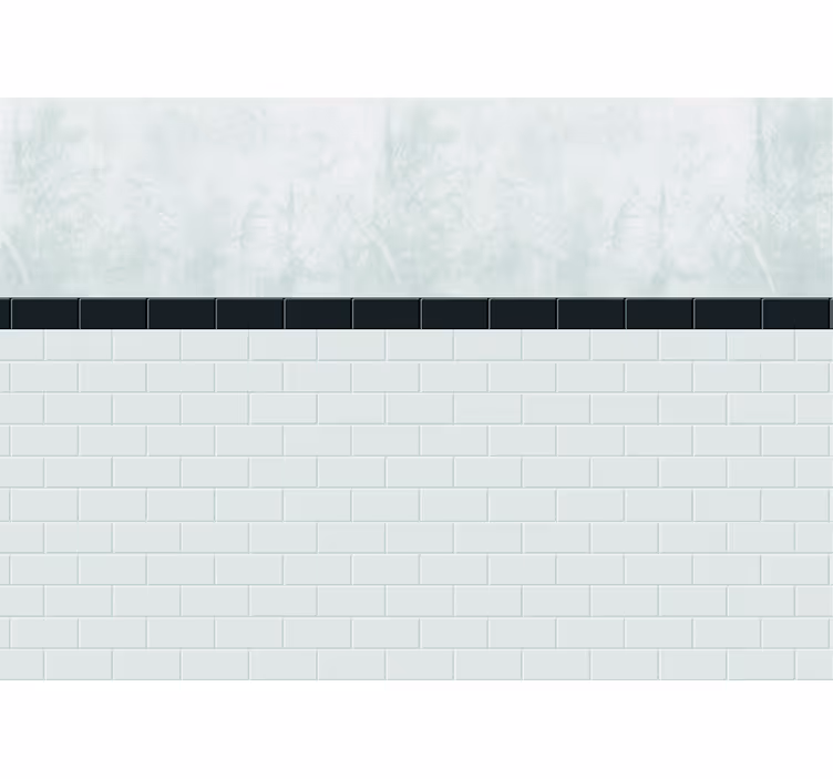 White window blind white ceramic tiles - TenStickers