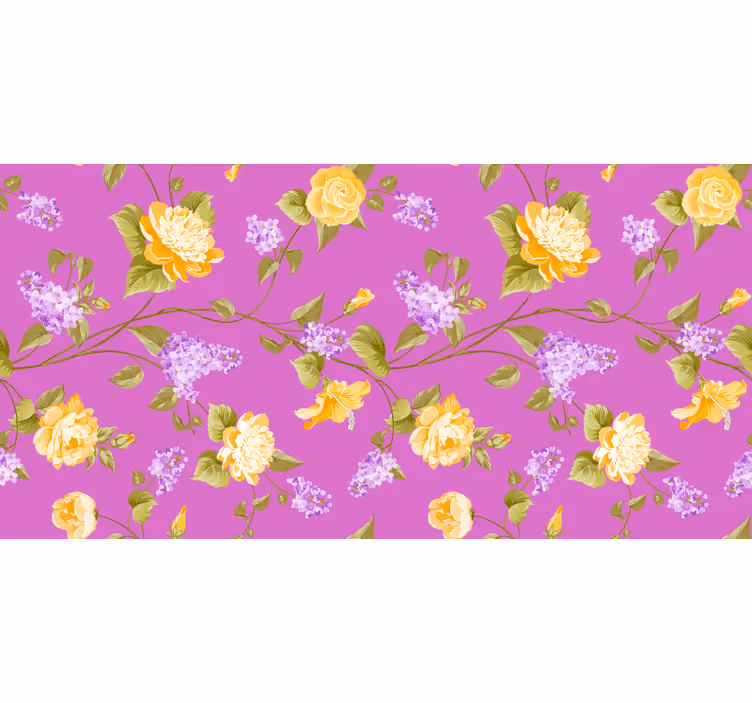 Blind purple floral blossom design - TenStickers