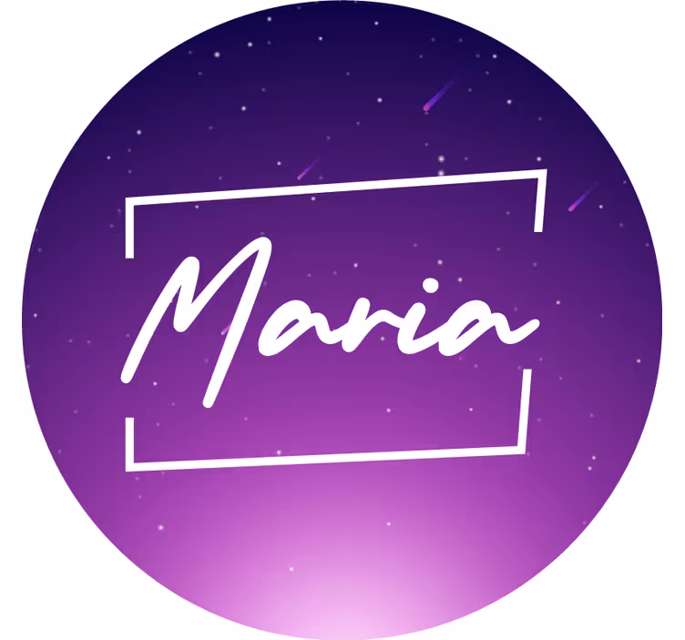 Blind purple galaxy personalized name - TenStickers