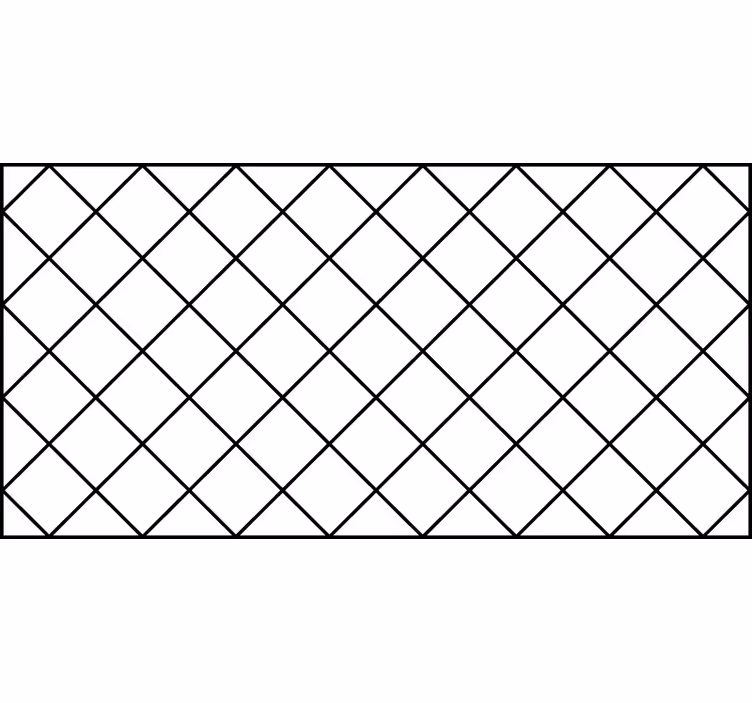 White window blind with black and white nordic squares - TenStickers