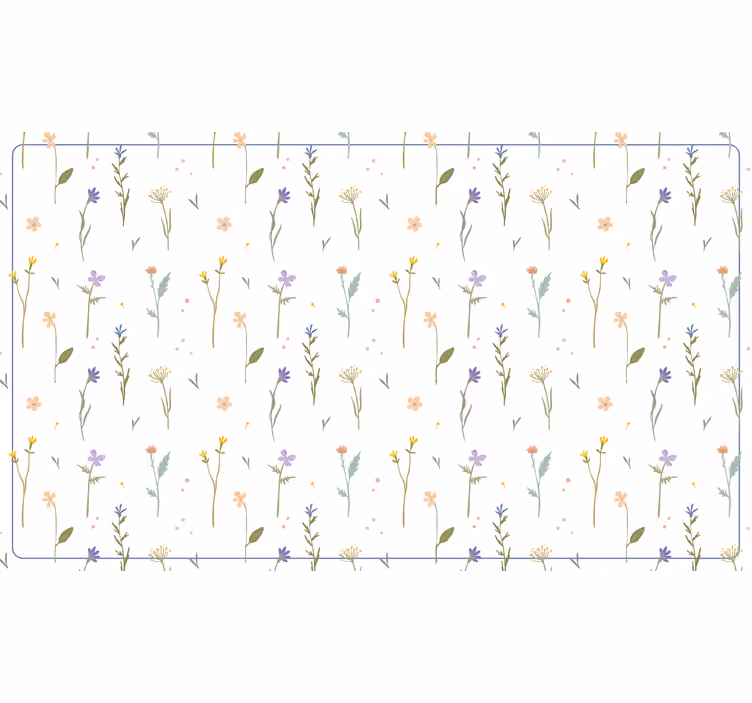 White window blind small spring branches - TenStickers