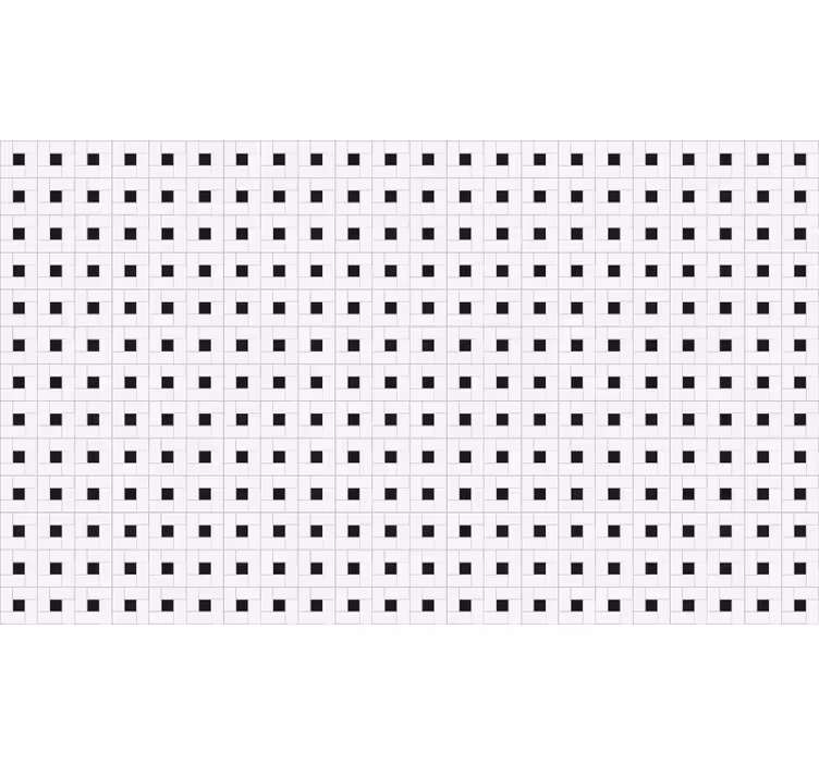 White window blind small square modern tile - TenStickers