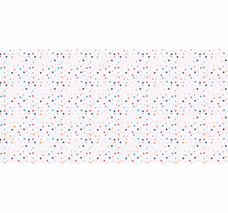 White window blind nordic style kids colorful dots - TenStickers