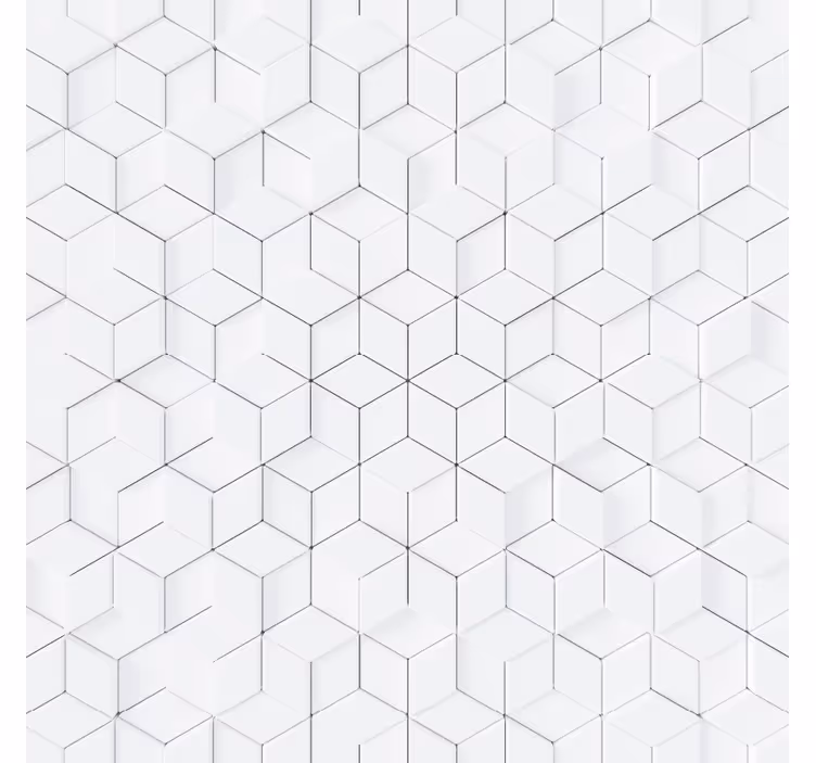 White window blind with geometric pattern design - TenStickers