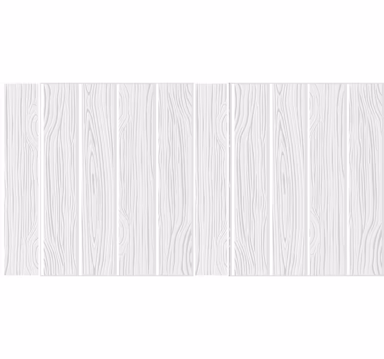 White window blind with wood floor look - TenStickers