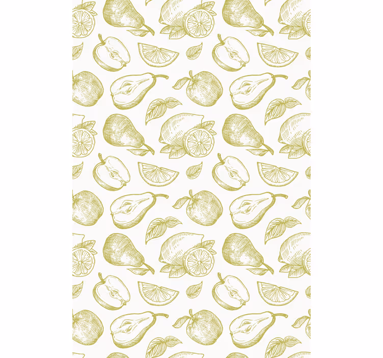 Green pattern Fruit and vegetable blind - TenStickers