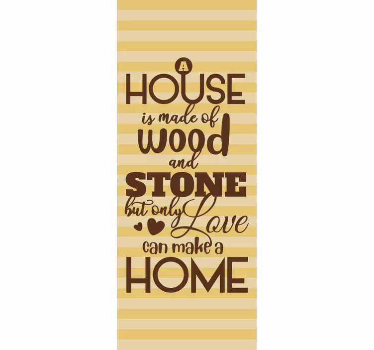 Long deep quote Dining room blind - TenStickers