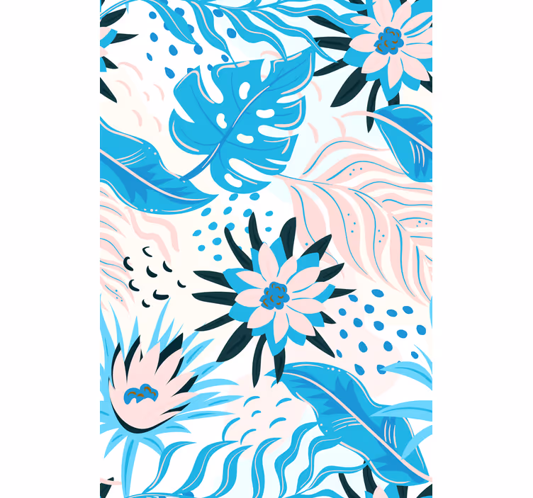 Botanical Pattern Design blind flowers and plants - TenStickers