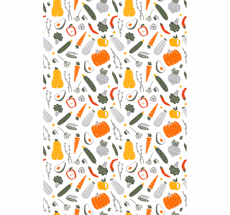 Colourful pattern Fruit and vegetable blind - TenStickers