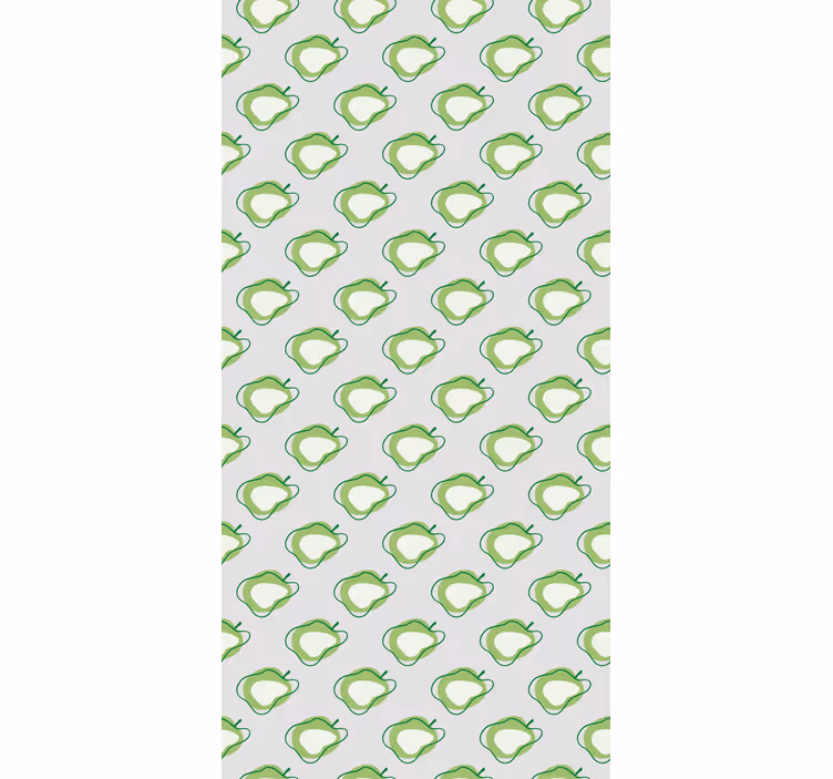 Green modern apples Fruit and vegetable blind - TenStickers