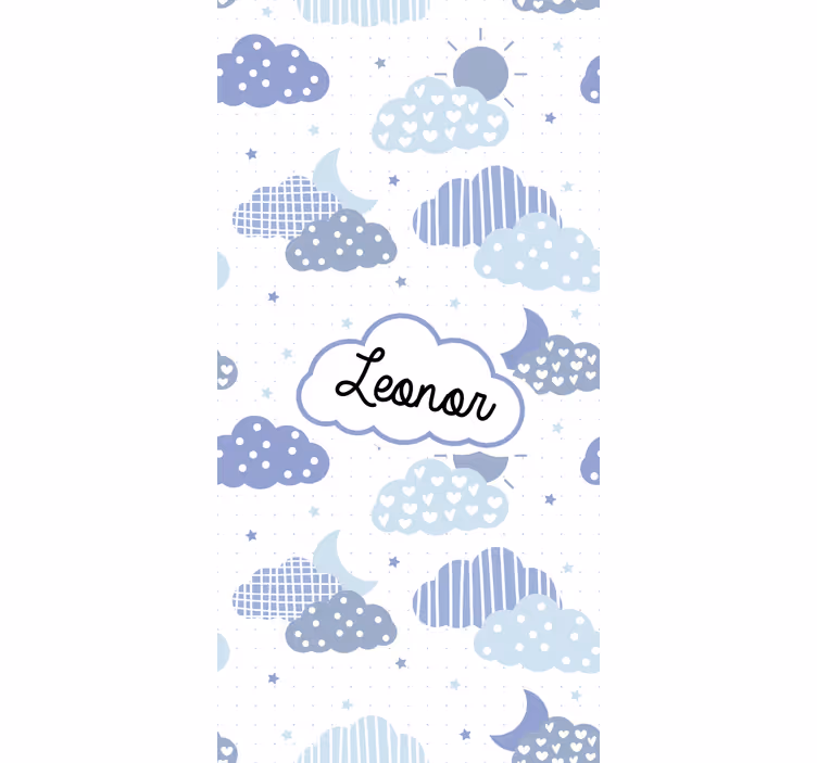 Cloud roller blind with custom cloud design - TenStickers