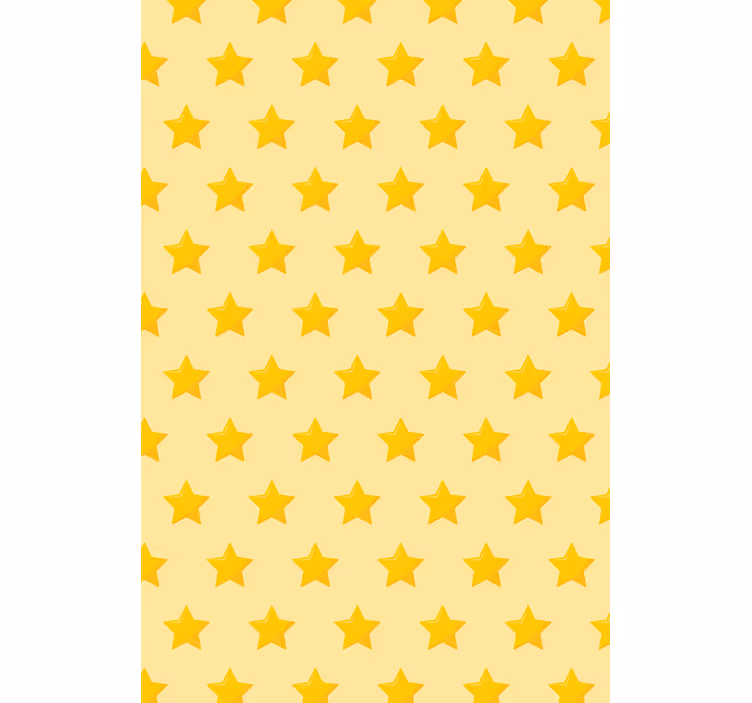 Yellow classic star Original roller blind - TenStickers