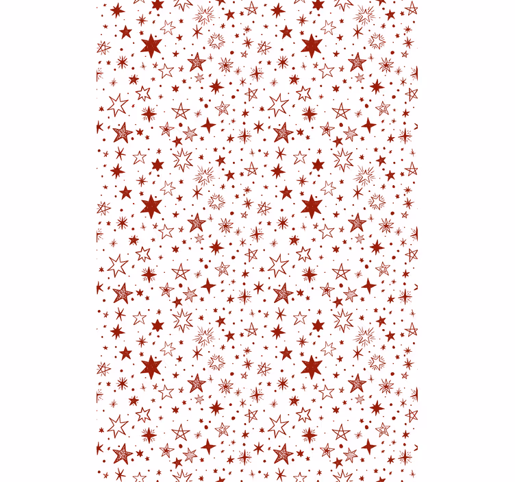 Red watercolour star Modern blind - TenStickers