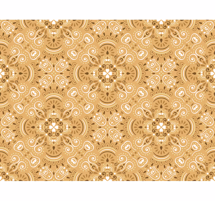 Vintage beige ornamental pattern Classic blind - TenStickers