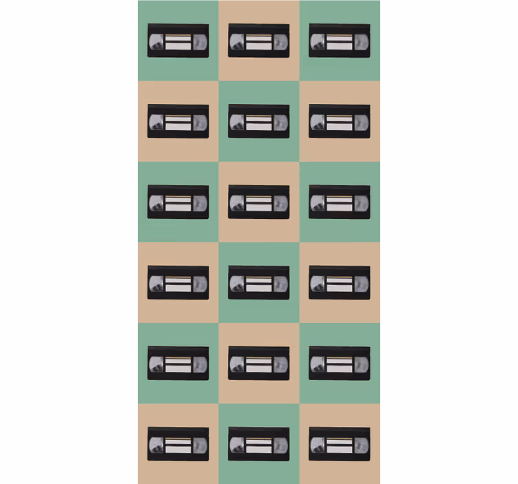 Retro roller blind retro stripe design - TenStickers