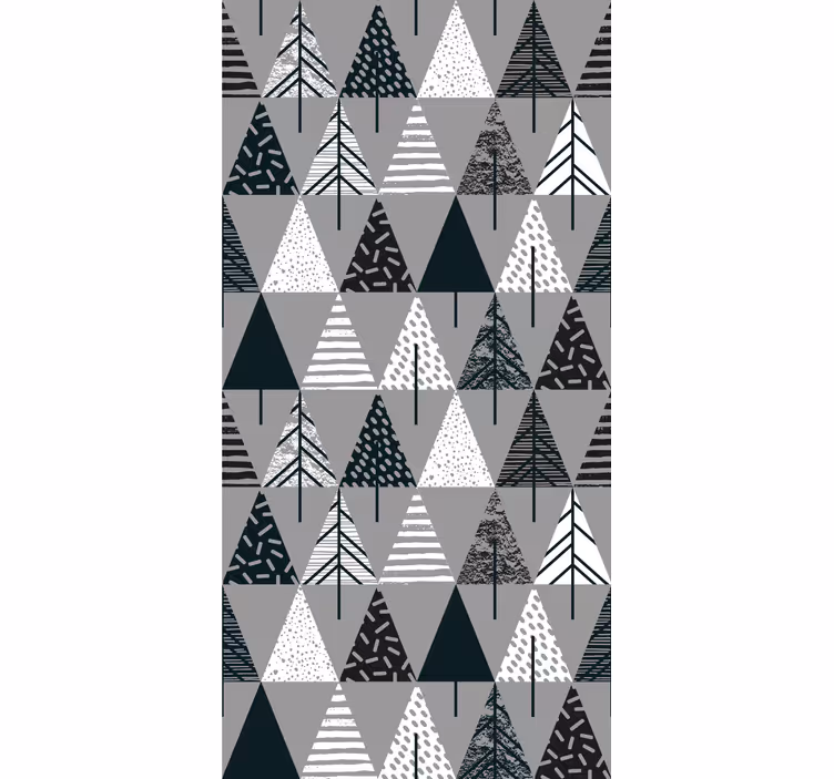 Minimalistic trees nordic style blind - TenStickers