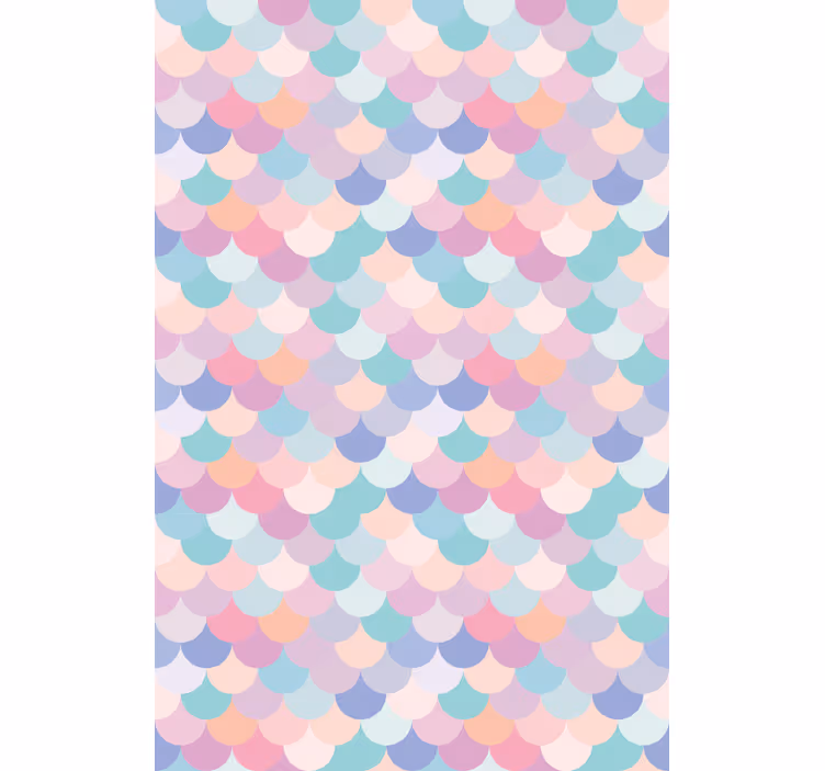 Geometric hanging circles Living room blind - TenStickers