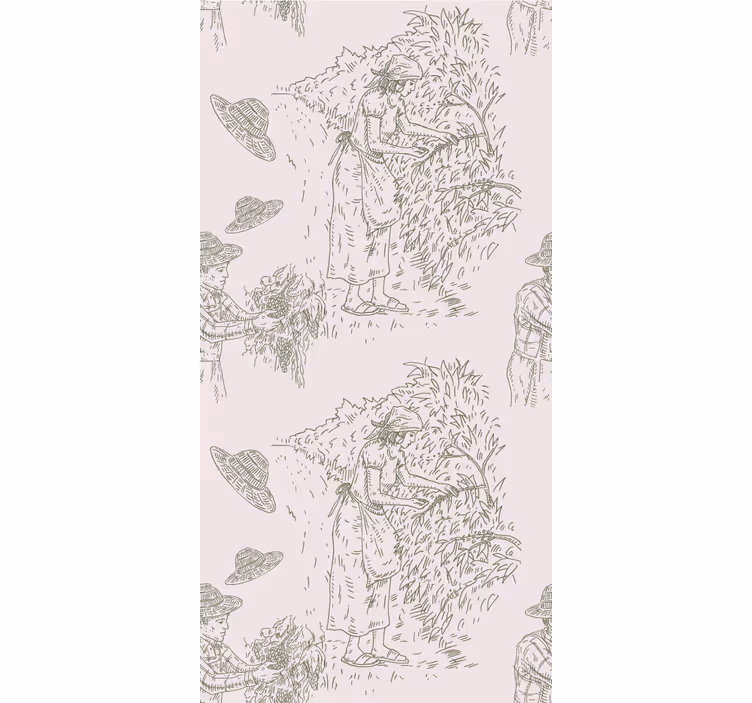 Harvest Scene Vintage elegant blind - TenStickers